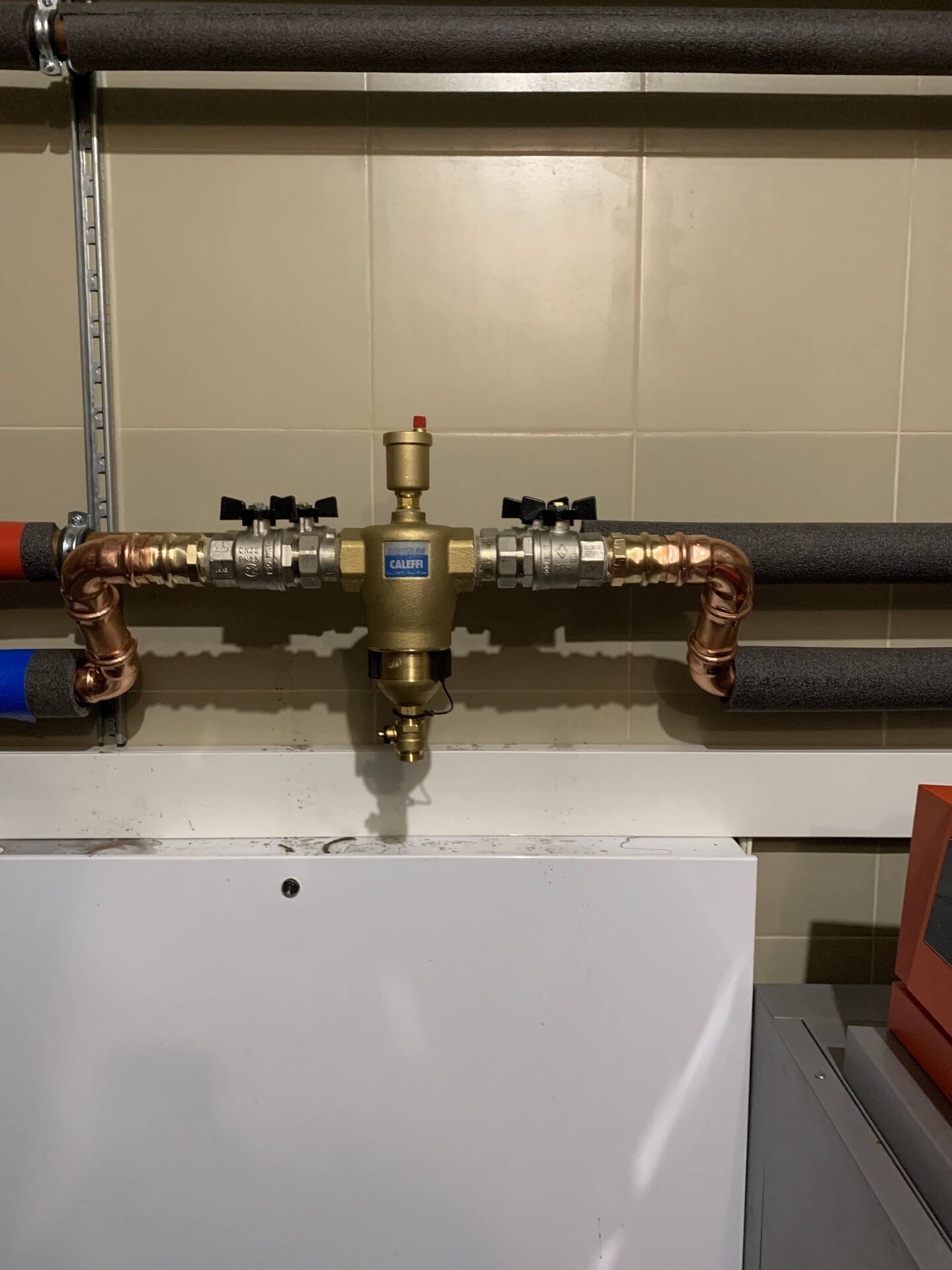 Фильтр Caleffi на меди